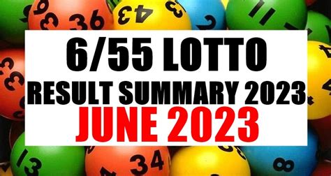 6/56 lotto result summary|6/55 Lotto Result Summary.